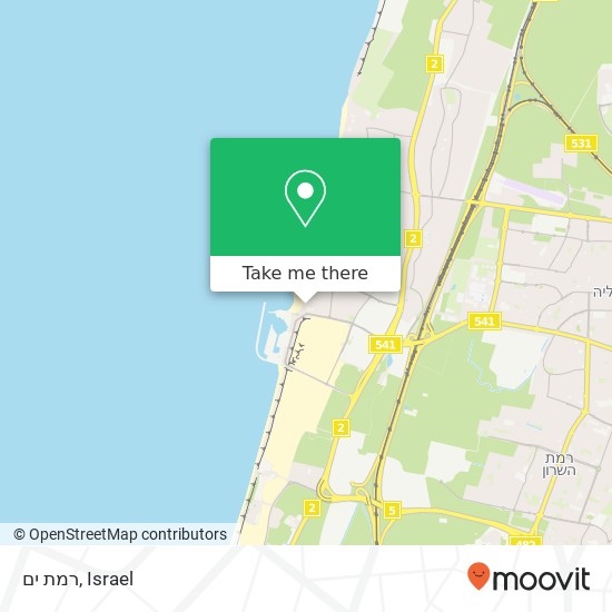 רמת ים map