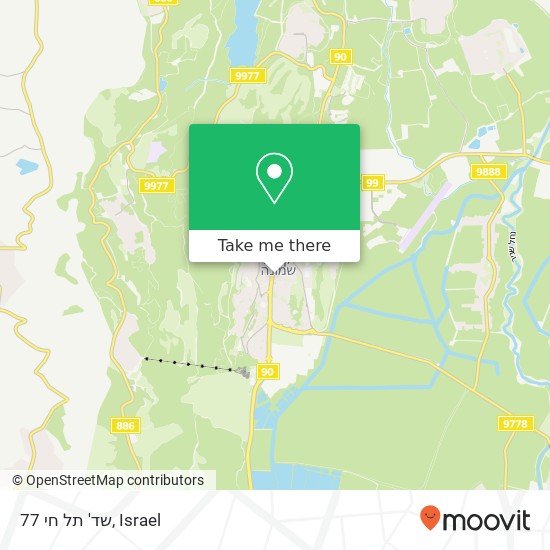 שד' תל חי 77 map