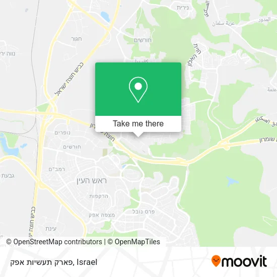 Карта פארק תעשיות אפק