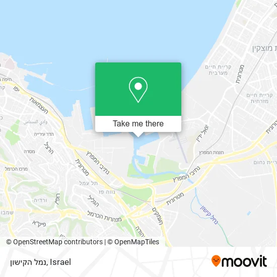 Карта נמל הקישון