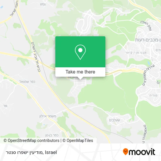 Карта מודיעין ישפרו סנטר