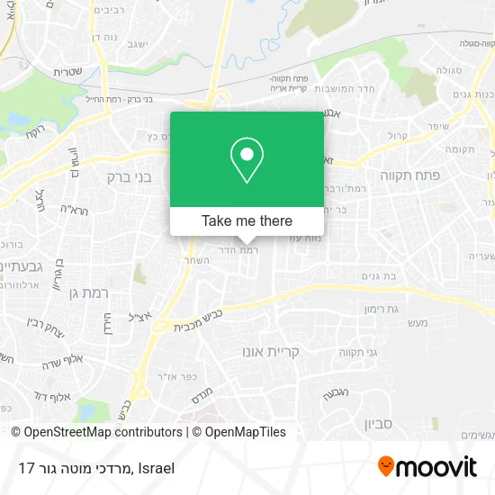 Карта מרדכי מוטה גור 17