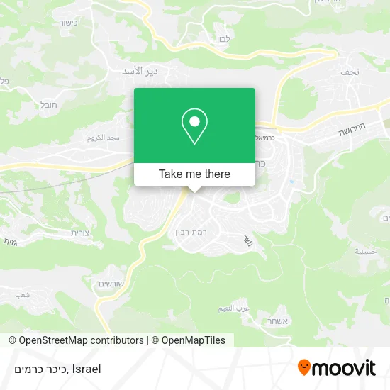 Карта כיכר כרמים
