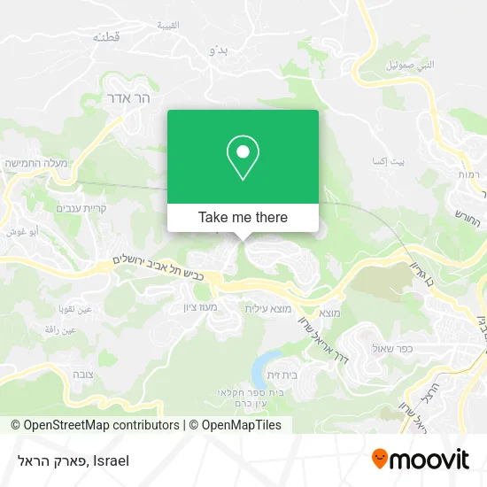 Карта פארק הראל