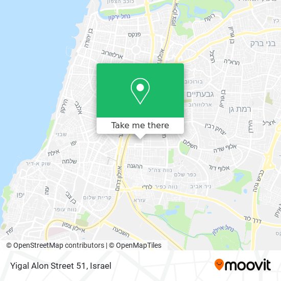Карта Yigal Alon Street 51