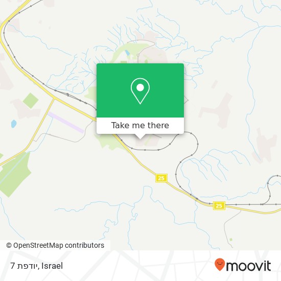 יודפת 7 map