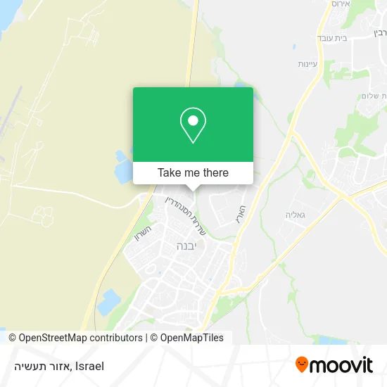 Карта אזור תעשיה