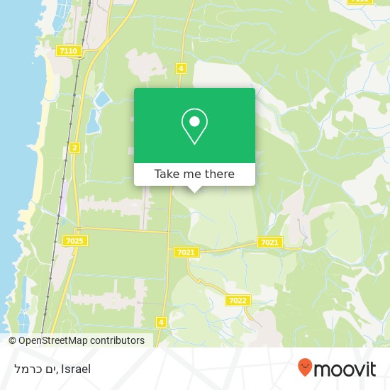 ים כרמל map