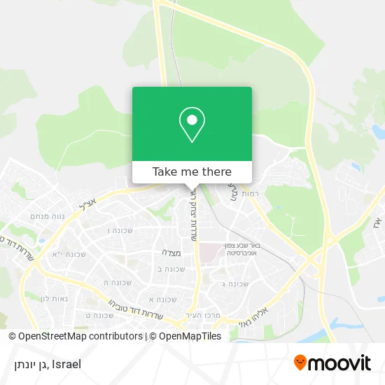 גן יונתן map