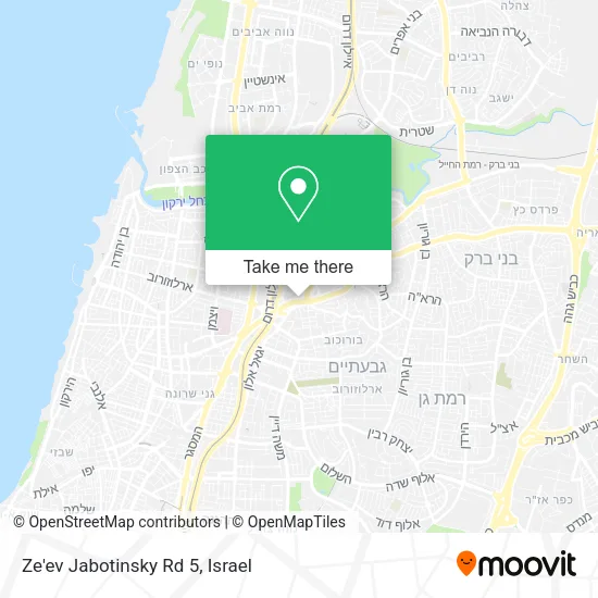 Карта Ze'ev Jabotinsky Rd 5