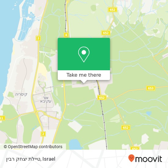 Карта טיילת יצחק רבין