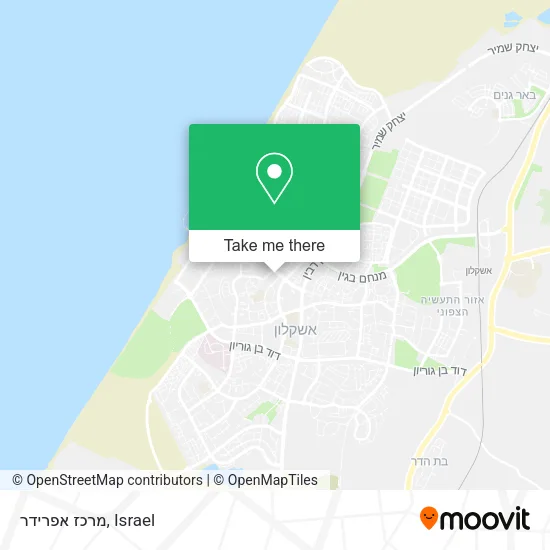 Карта מרכז אפרידר