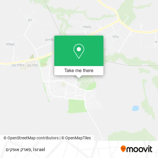 Карта פארק אופקים
