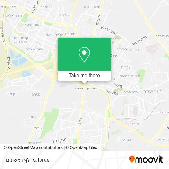 Карта מחלף ראשונים