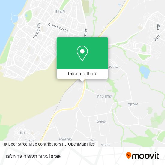 אזור תעשיה עד הלום map