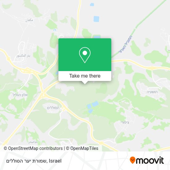 שמורת יער הסוללים map