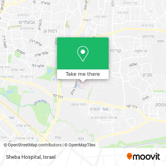 Sheba Hospital map