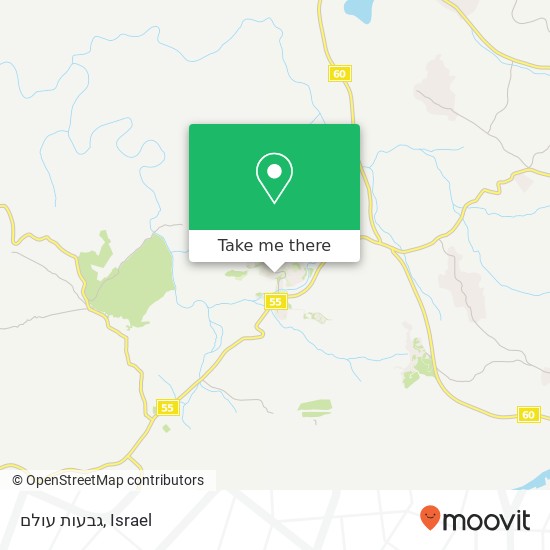 גבעות עולם map