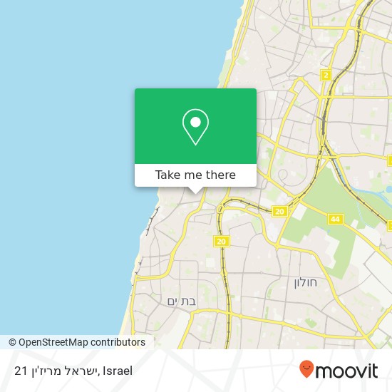 Карта ישראל מריז'ין 21