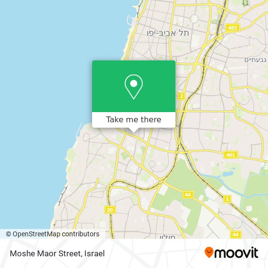 Карта Moshe Maor Street