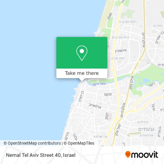 Карта Nemal Tel Aviv Street 40