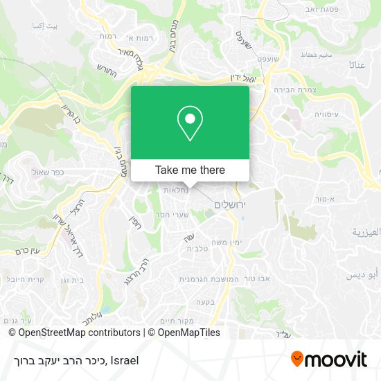 כיכר הרב יעקב ברוך map