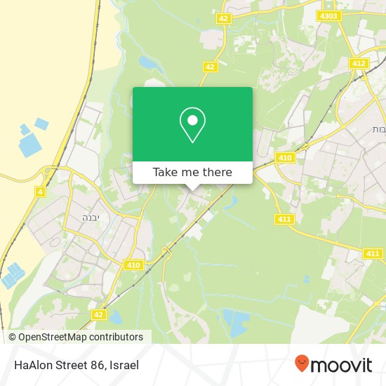 HaAlon Street 86 map