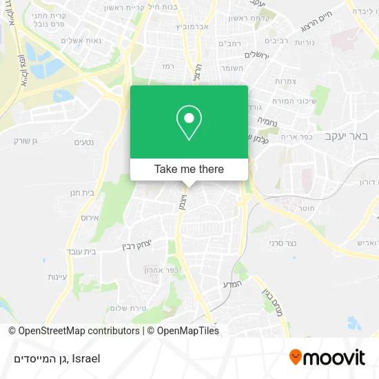 Карта גן המייסדים