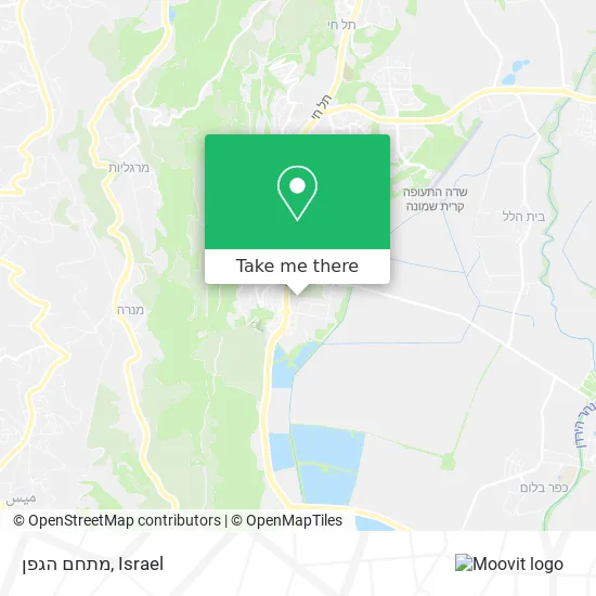 Карта מתחם הגפן