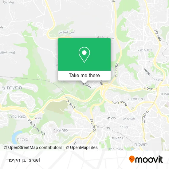 Карта גן הקיפוד
