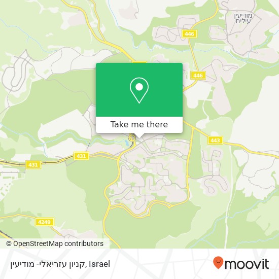 קניון עזריאלי- מודיעין map