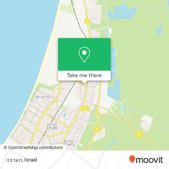 הערבה map