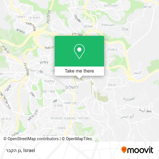 Карта גן הקבר