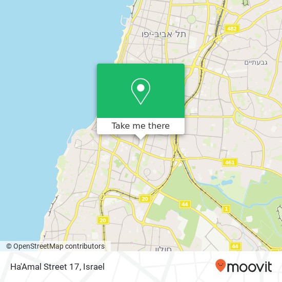 Ha'Amal Street 17 map