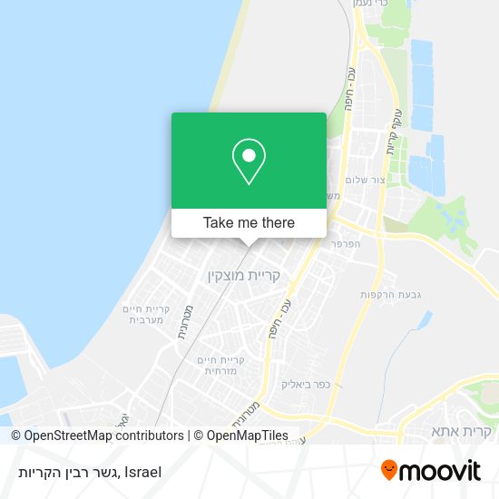 גשר רבין הקריות map