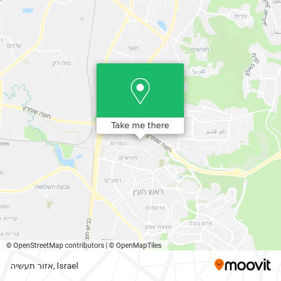 אזור תעשיה map