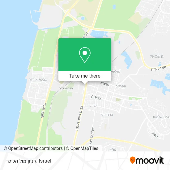 Карта קניון מול הכיכר