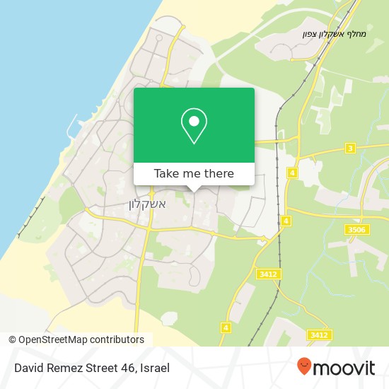David Remez Street 46 map