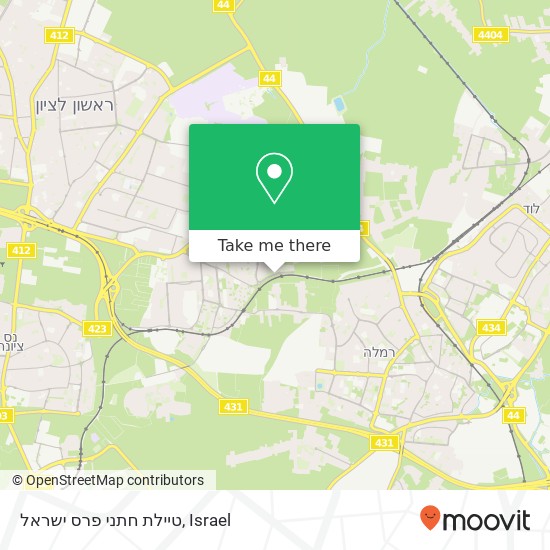 טיילת חתני פרס ישראל map