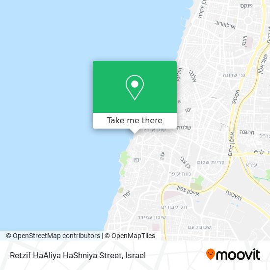 Retzif HaAliya HaShniya Street map