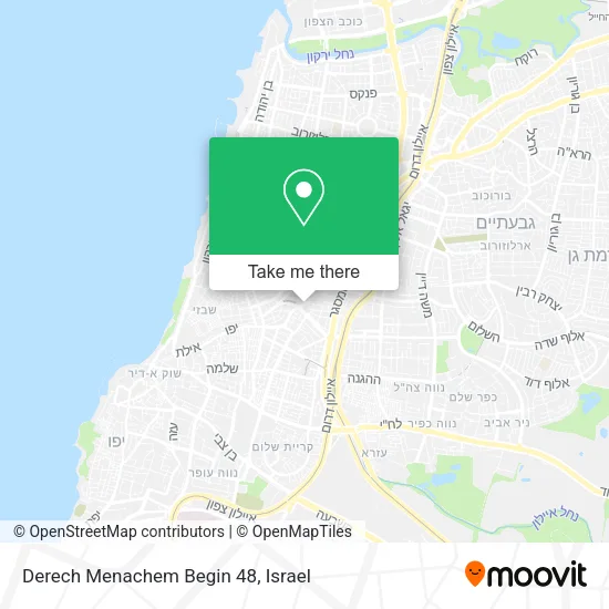 Карта Derech Menachem Begin 48