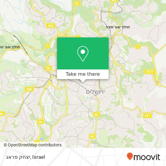 יצחק פראג map