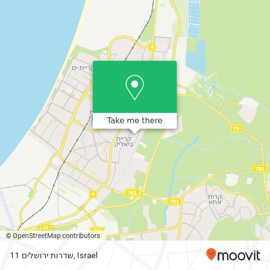 Карта שדרות ירושלים 11