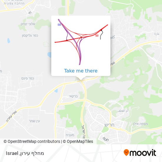 מחלף עירון‫‫ map