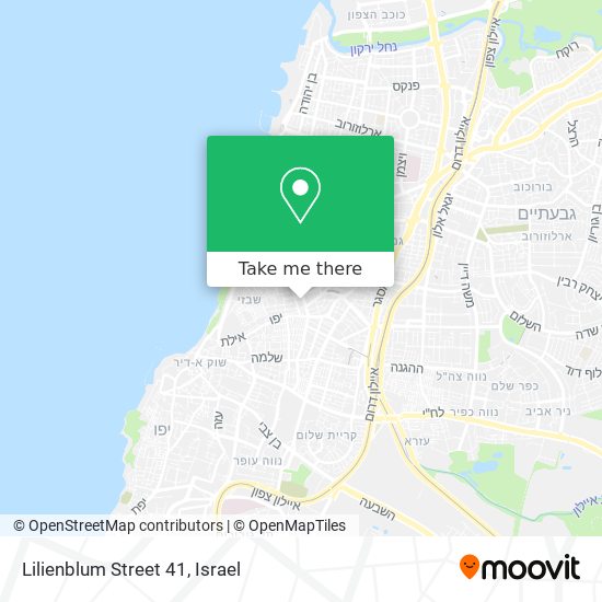 Lilienblum Street 41 map