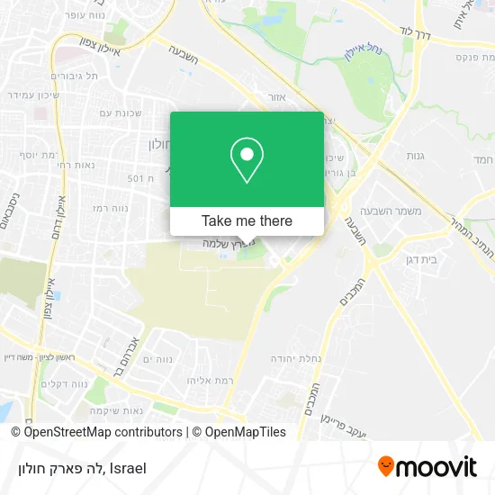 Карта לה פארק חולון