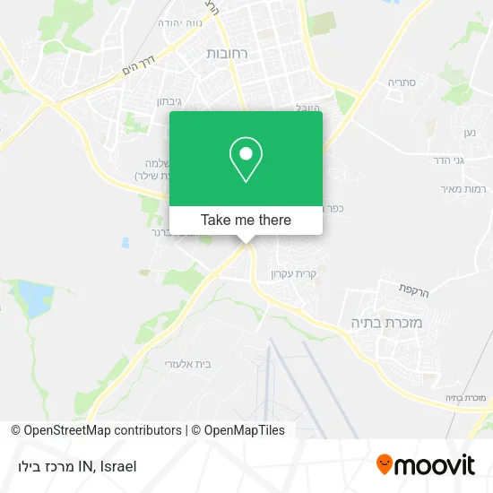 Карта מרכז בילו IN