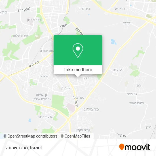 Карта מרכז שרונה