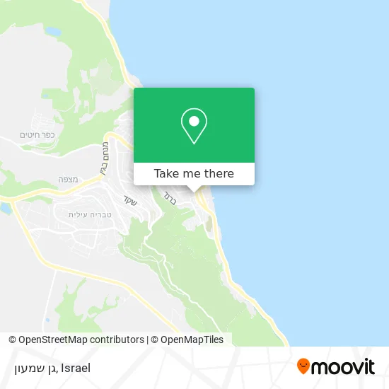 Карта גן שמעון