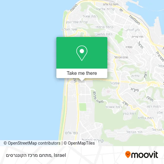Карта מתחם מרכז הקונגרסים